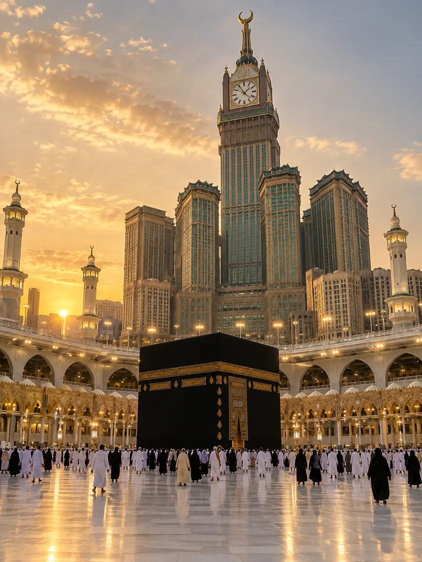 Masjidil Haram dan Menara Jam Makkah